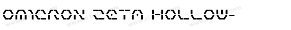 Omicron Zeta Hollow字体转换